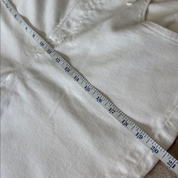 J. Crew Denim High Rise White Jeans Curvy Full Length Demi Boot Size 32 NWOT - Picture 9 of 13